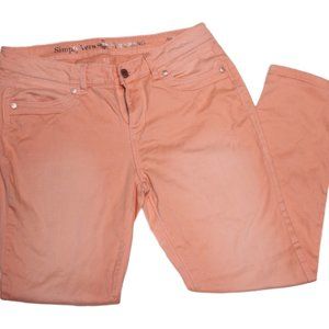 Simply Vera Wang skinny ankle capri 4 stretch